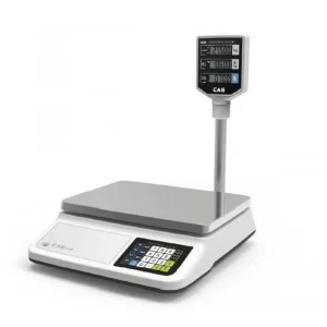 Cantar comercial CAS PRII 30CP 15/30 Kg RS232 cu display client luminat, verificat metrologic