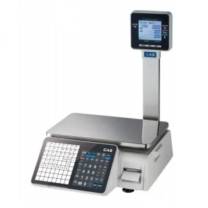 Cantar cu etichetare CAS CL3000 15P 15Kg cu display client, verificat metrologic