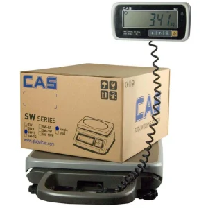 Cantar electronic de tip platforma portabil CAS PB-150 kg, certificat metrologic